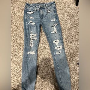 Ripped AE skinny jeans next level stretch